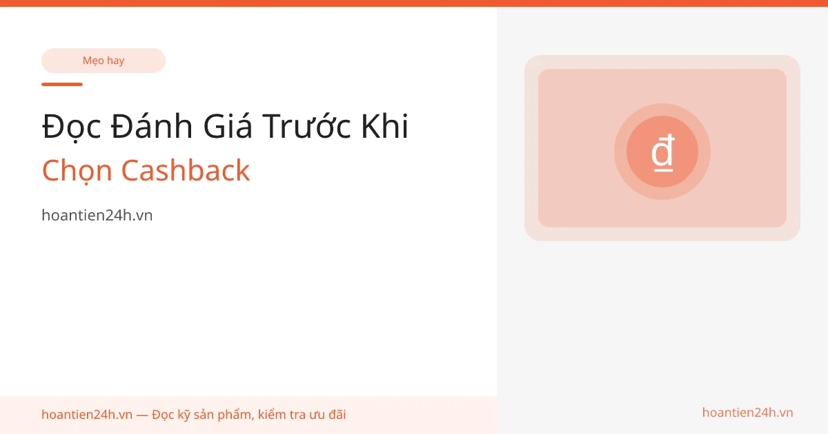 Đọc Đánh Giá Trước Khi Chọn Cashback