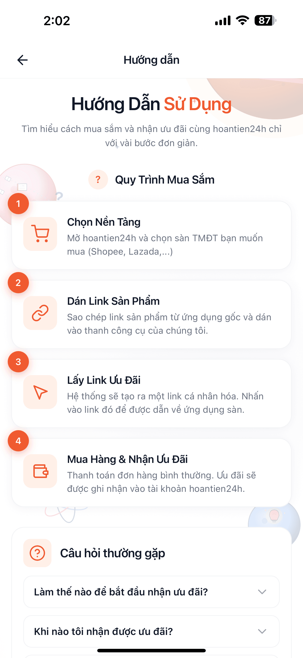 Hướng dẫn sử dụng app hoantien24h